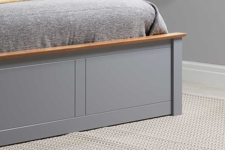 Birlea Phoenix Ottoman Bed in Stone Grey