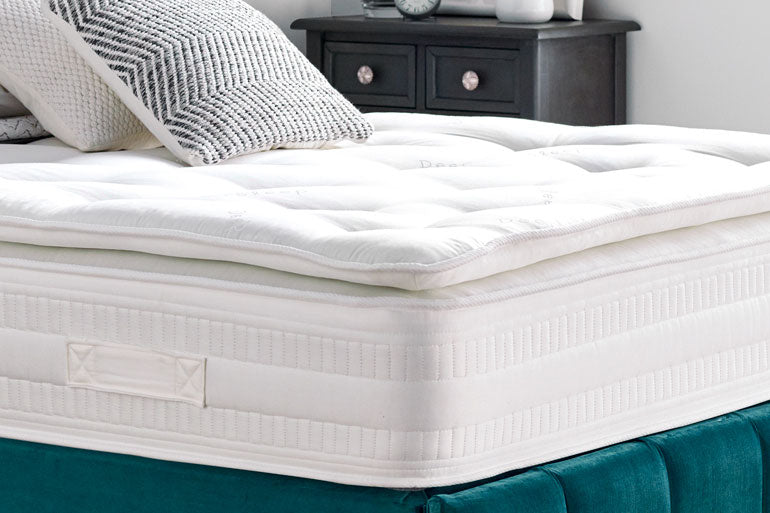 Divan Bed with Willow Headboard and Low Foot End