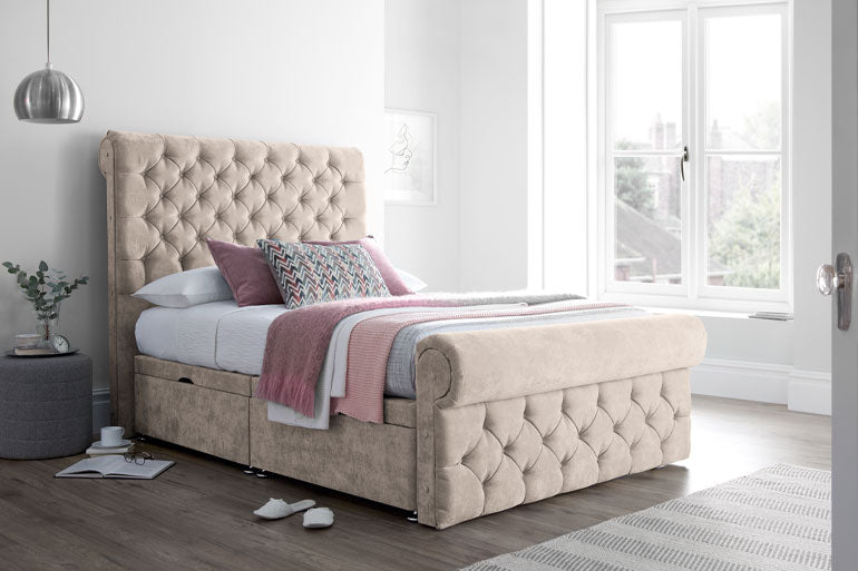 Sleigh Ottoman Bed