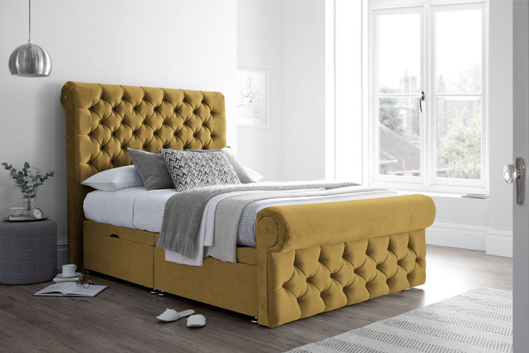 Sleigh Ottoman Bed