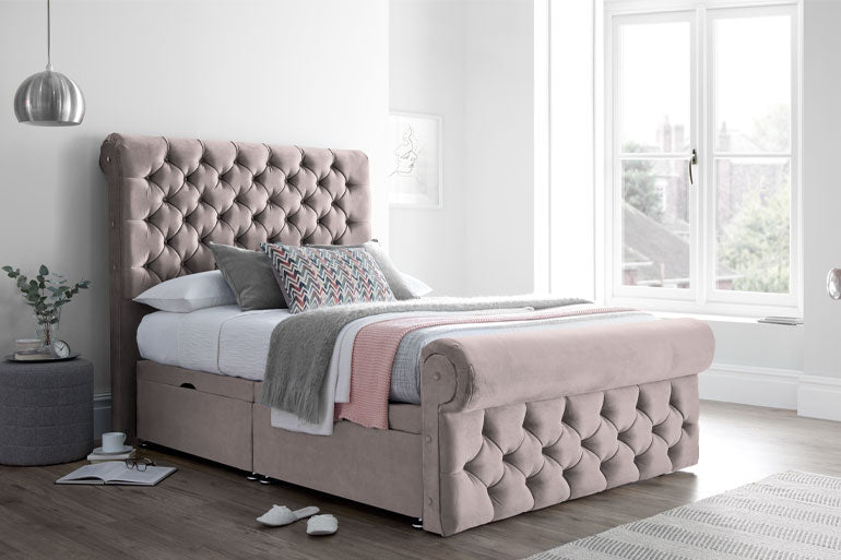 Sleigh Ottoman Bed