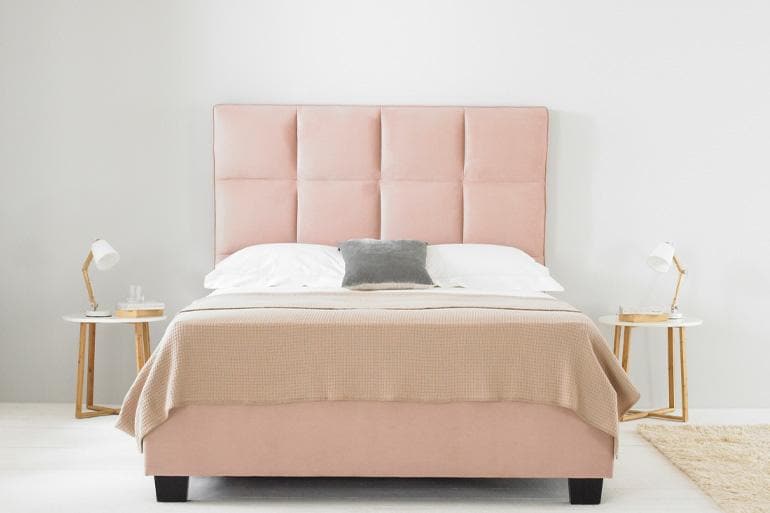 Palma Ottoman Bed in Pink - Beds on Legs Ltd