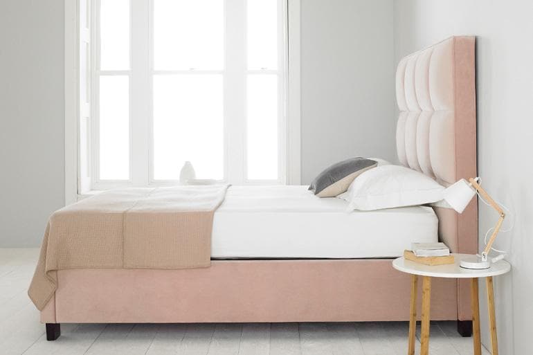 Palma Ottoman Bed in Pink - Beds on Legs Ltd