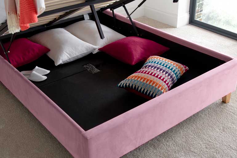 Ottoman with new arrivals bed inside