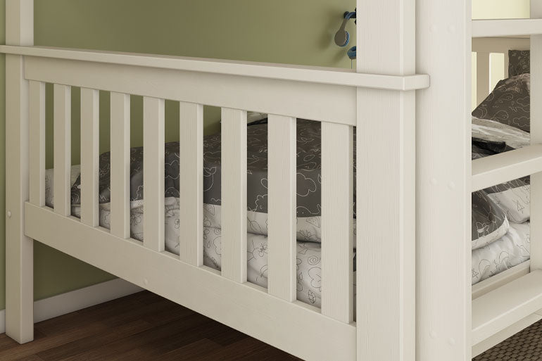 Quadruple Bunk Bed in White