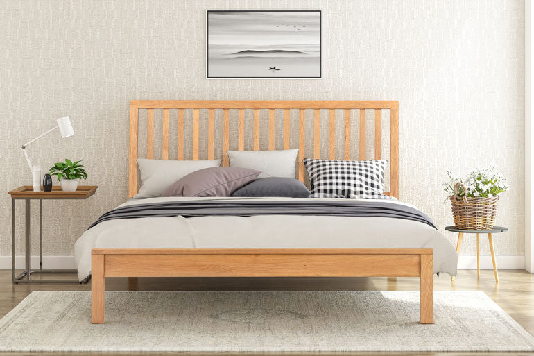 Flintshire Rowley Bed in Smoked Oak