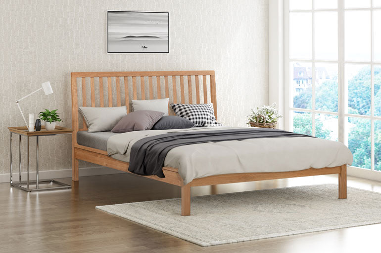 Flintshire Rowley Bed in Smoked Oak