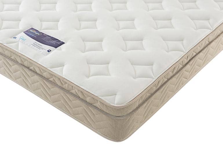 Corner view of Silentnight Oslo Memory Mattress