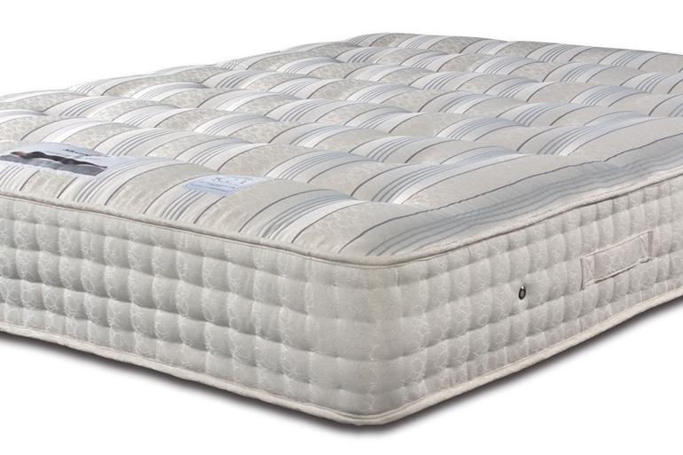 Close up of 2000 pocket sprung mattress