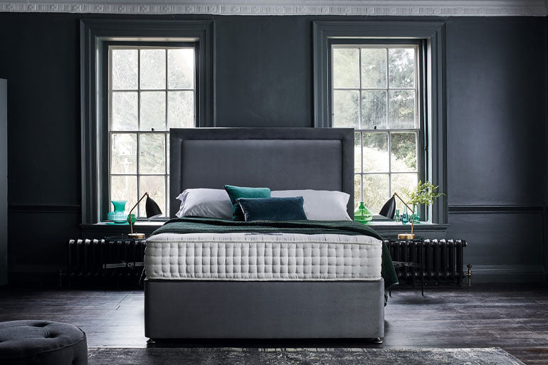 Backcare Ultimate 2000 Mattress on divan base with headboard in bedroom setting