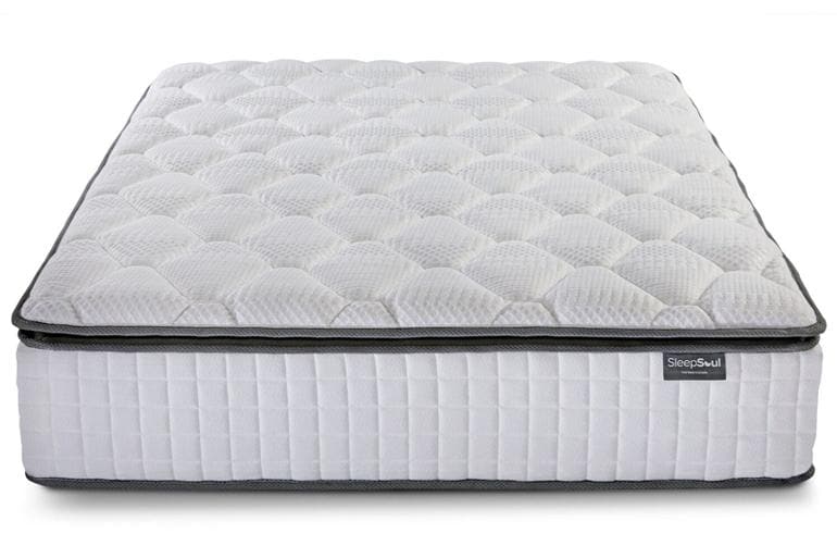 Full view of Sleepsoul Bliss 800 Mattress showing memory foam pillow-top
