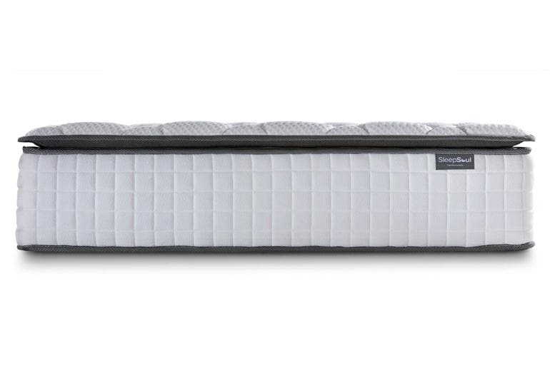 End view of Sleepsoul Bliss 800 Mattress on white background
