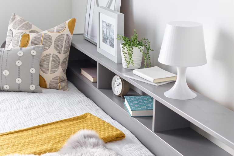 Tyler Day Bed with Trundle Grey Detail