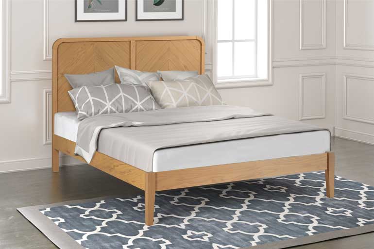 Flintshire Whelston Bed in Solid Oak