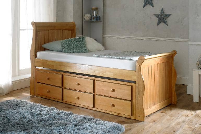 Swift Captain Sleigh Guest Bed - Beds on Legs Ltd