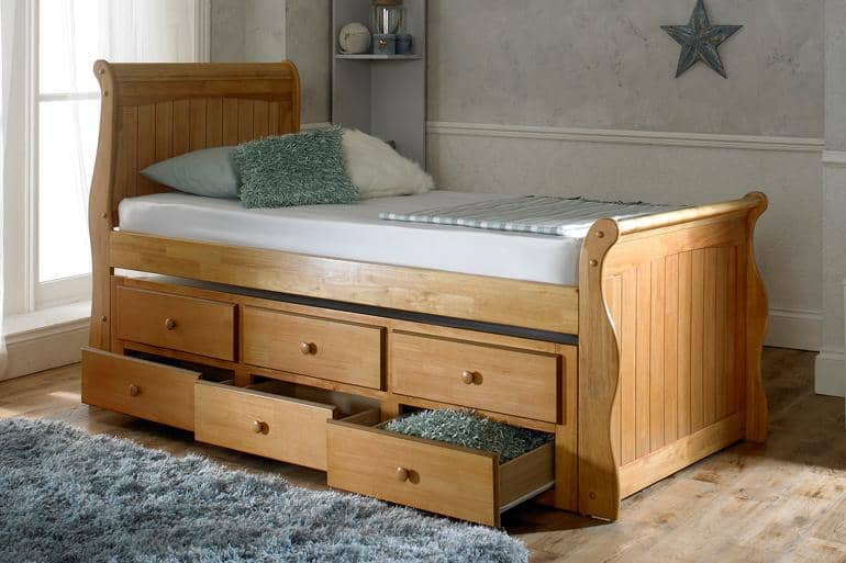 Swift Captain Sleigh Guest Bed - Beds on Legs Ltd