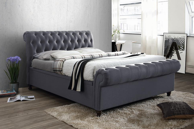 Ottoman sleigh double bed deals