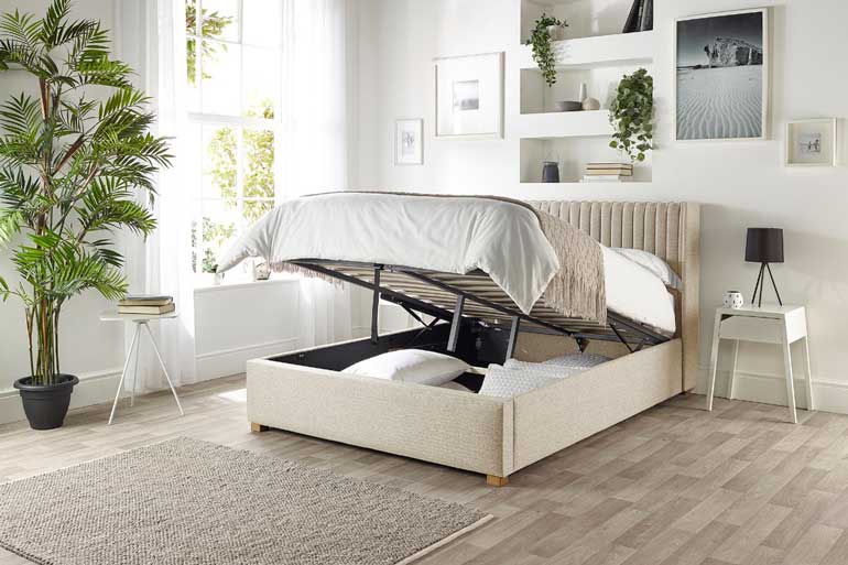 Aspire Soho Wing Ottoman Bed