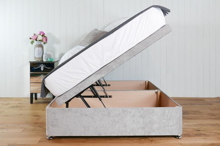 Cavendish Ottoman Bed Base with Side Lift - Beds on Legs Ltd