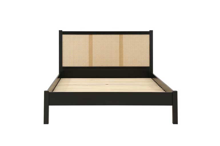 Birlea Croxley Rattan Bed in Black