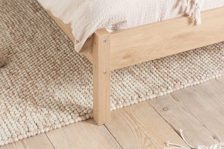 Birlea Croxley Rattan Bed in Oak