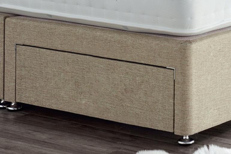 Dual Season Memory 1000 Divan Bed Package with Free Headboard &amp; 2 Drawers - Beds on Legs Ltd