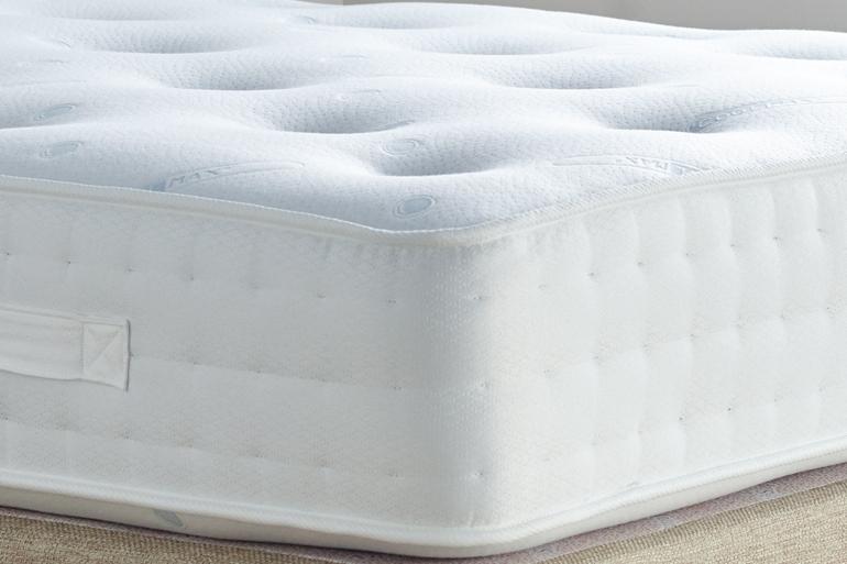 Dual Season Memory 1000 Divan Bed Package with Free Headboard &amp; 2 Drawers - Beds on Legs Ltd