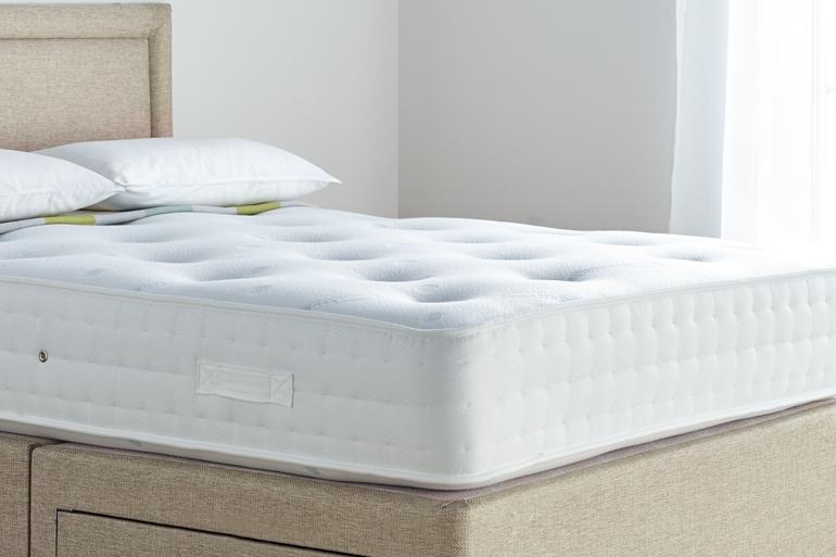 Dual Season Memory 1000 Divan Bed Package with Free Headboard & 2 Drawers - Beds on Legs Ltd