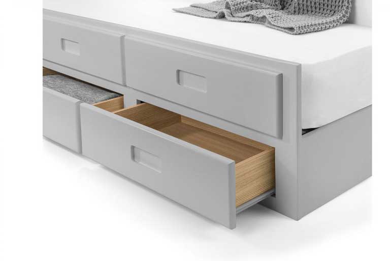 Maisie Wooden Guest Bed in Light Grey