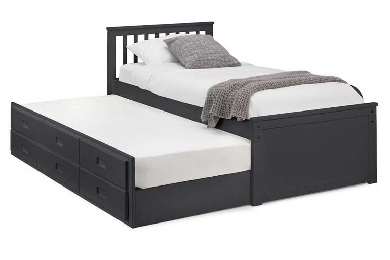 Maisie Wooden Guest Bed in Anthracite