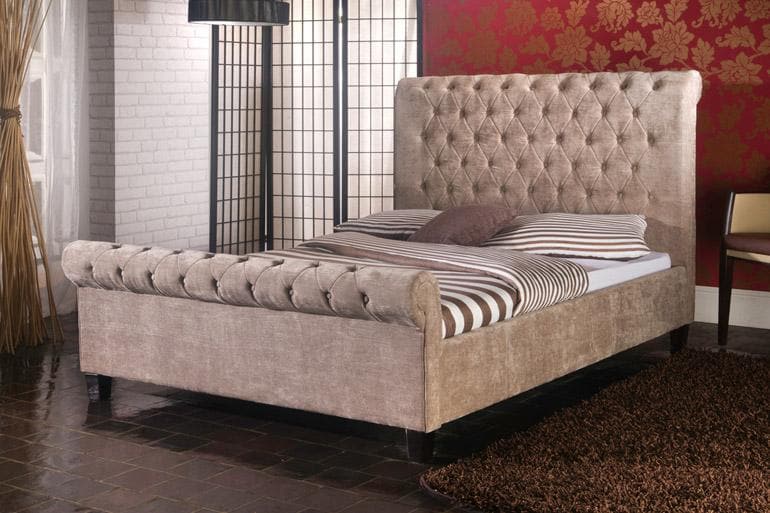 Limelight Orbit Velvet Bed - Beds on Legs Ltd