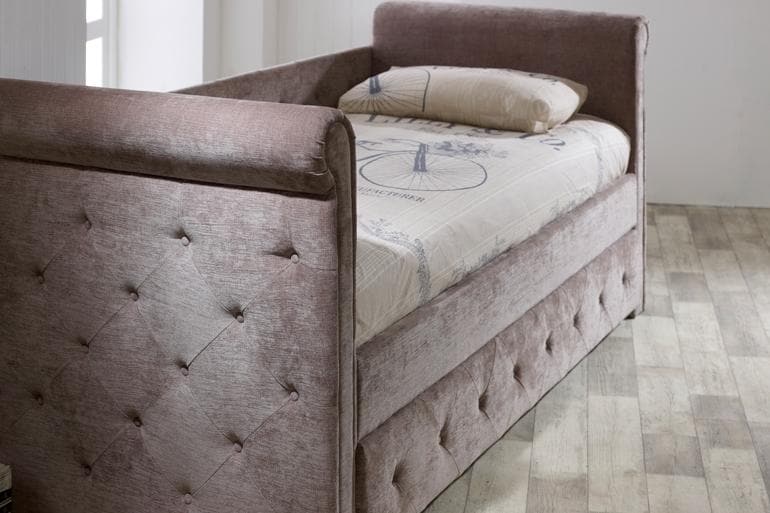 Limelight Zodiac Day Bed with Trundle Guest Bed in Mink - Beds on Legs Ltd